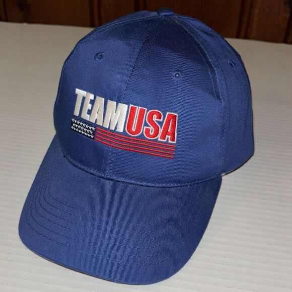 team usa Other - VTG Olympics Team USA Hat Cap K Products 300 Million Strong Blue Red White‎